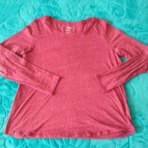 Red Long Sleeved Sonoma Tee